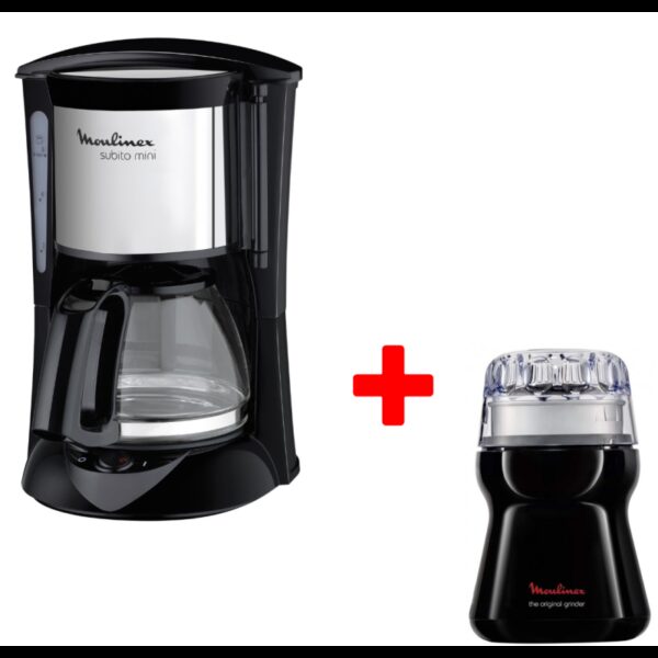 Pack Cafetiére Moulinex Subito Mini 600W + Moulin à Café AR110